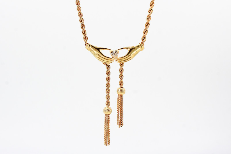 Collar de oro de 18k. de segunda mano. Joyería de ocasión | ROYALHYSTERIA
