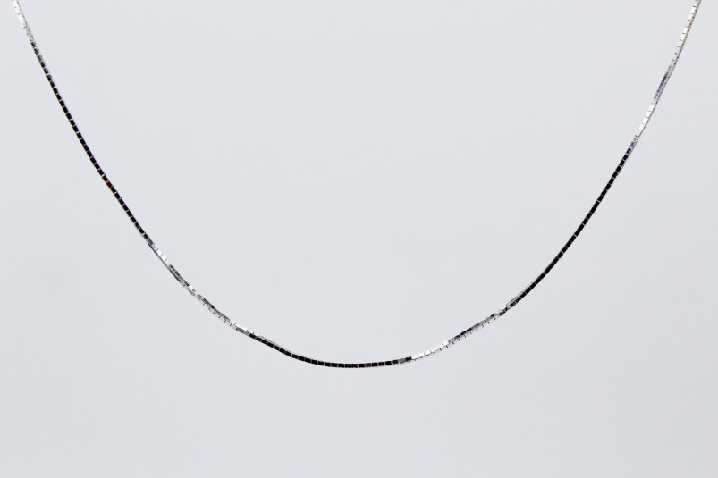 Cadena de oro blanco de 18k. de segunda mano. Joyería de ocasión | ROYALHYSTERIA