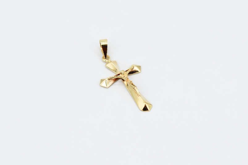 Cruz de oro de 18k. de segunda mano. Joyería de ocasión | ROYALHYSTERIA