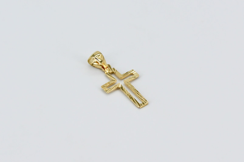 Cruz de oro de 18k. de segunda mano. Joyería de ocasión | ROYALHYSTERIA