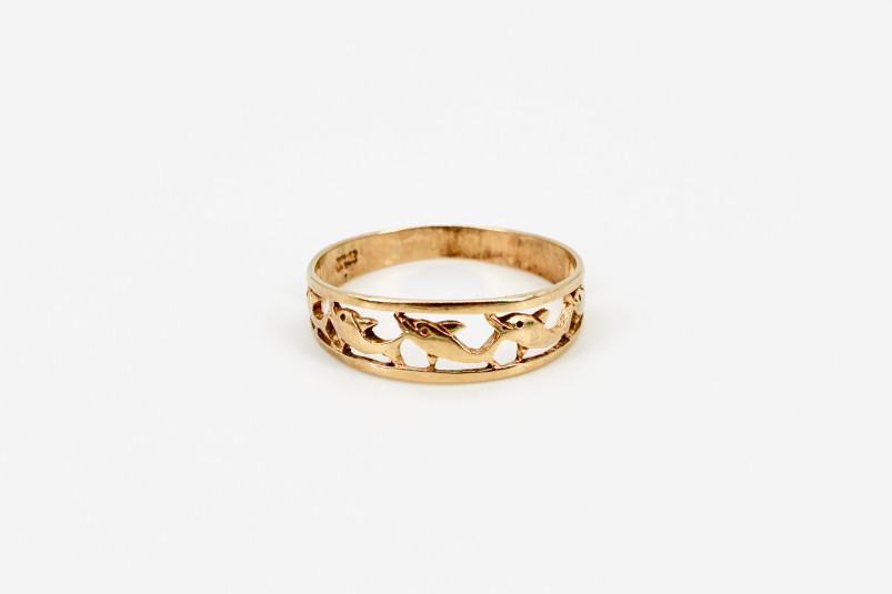 Anillo de oro de 18k. de segunda mano. Joyería de ocasión | ROYALHYSTERIA