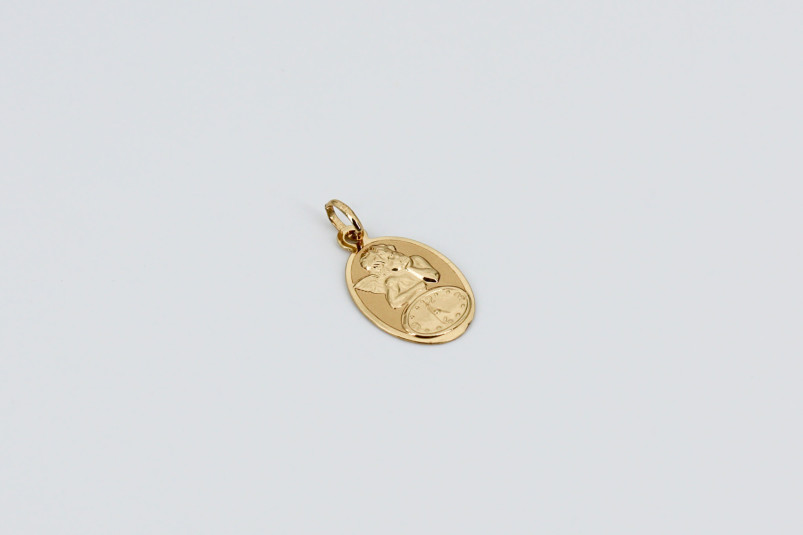 Medalla de oro de 18k. de segunda mano. Joyería de ocasión | ROYALHYSTERIA