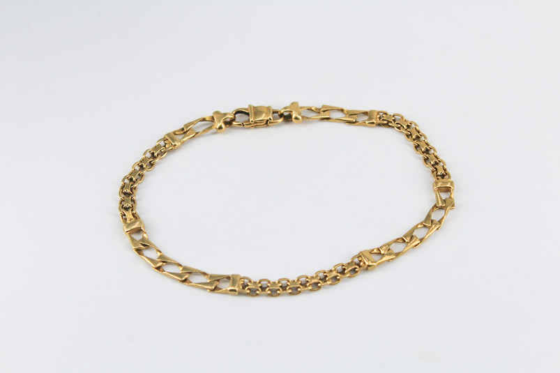 Pulsera de oro de 18k. de segunda mano. Joyería de ocasión | ROYALHYSTERIA