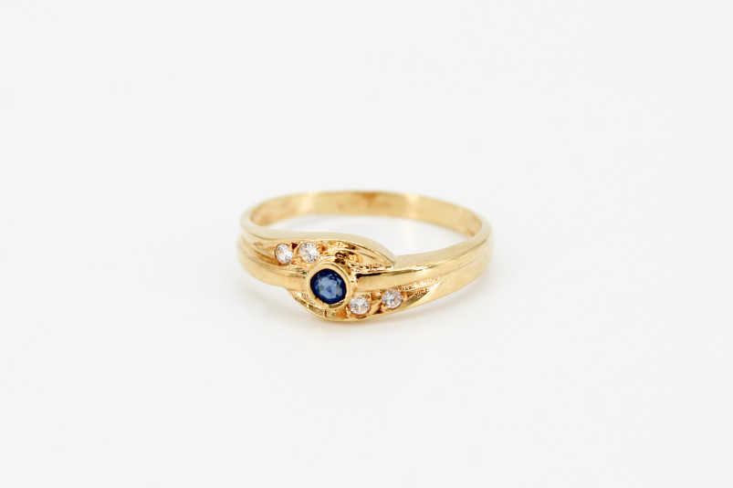 Solitario de oro de 18k. de segunda mano. Joyería de ocasión | ROYALHYSTERIA