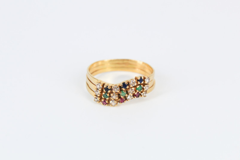 Anillo de oro de 18k. de segunda mano. Joyería de ocasión | ROYALHYSTERIA